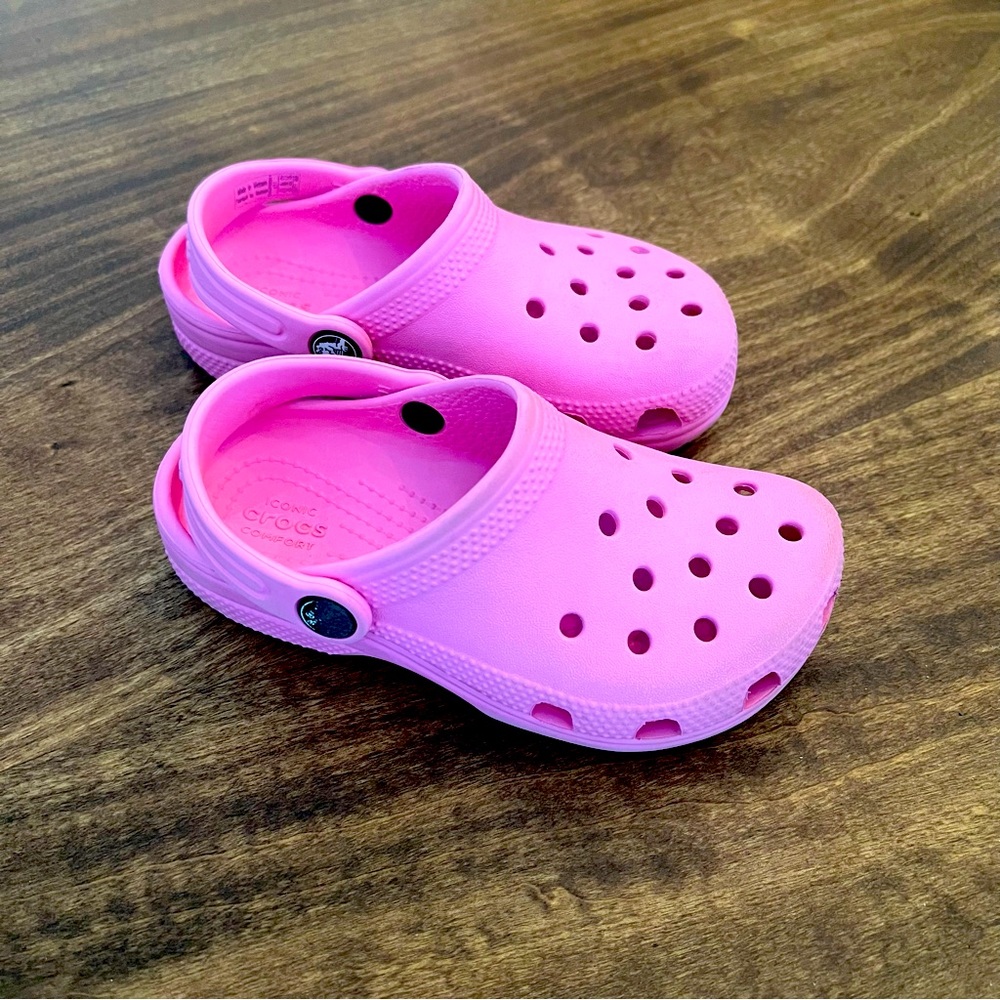 GUC Pink Kids Classic Crocs